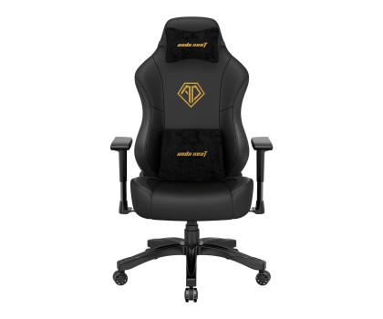 Fotel gamingowy Anda Seat Phantom 3 Black/Gold PVC